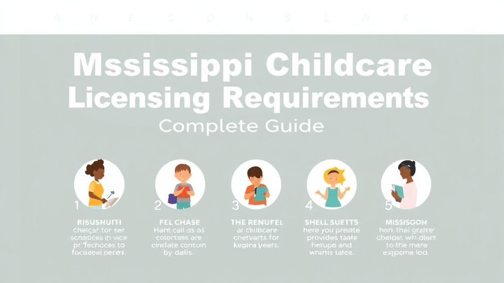 Action-oriented illustration showing how to apply mississippi Childcare Licensing Requirements: Complete Guide