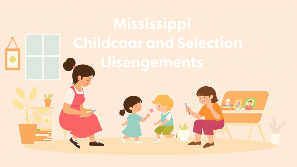 Visual overview of mississippi Childcare Licensing Agency: Contact Information and Resources with key concepts highlighted