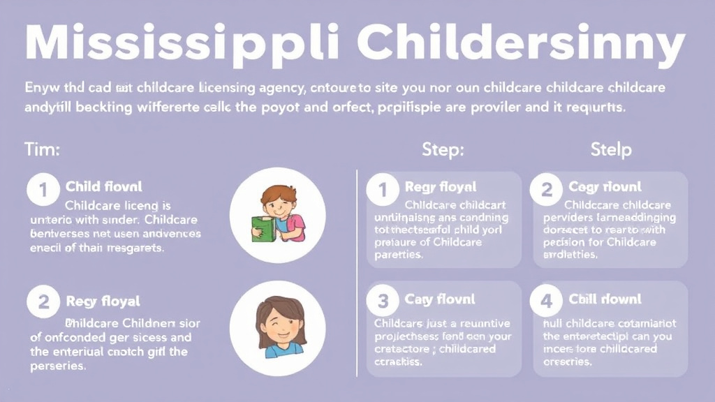 Practical workflow diagram for mississippi Childcare Licensing Agency: Contact Information and Resources