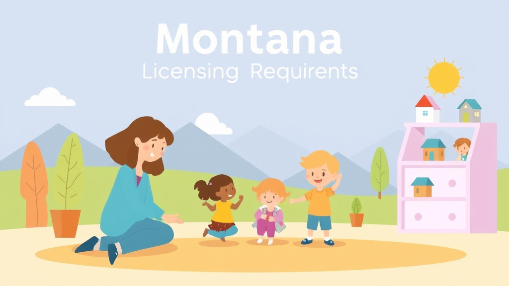 Educational graphic covering the essentials of montana Childcare Licensing Requirements: Complete Guide