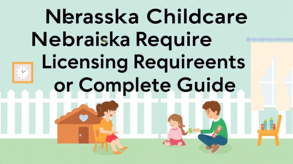 Action-oriented illustration showing how to apply nebraska Childcare Licensing Requirements: Complete Guide
