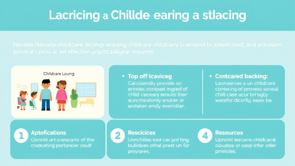 Process flow illustration for putting nevada Childcare Licensing Agency: Contact Information and Resources into action