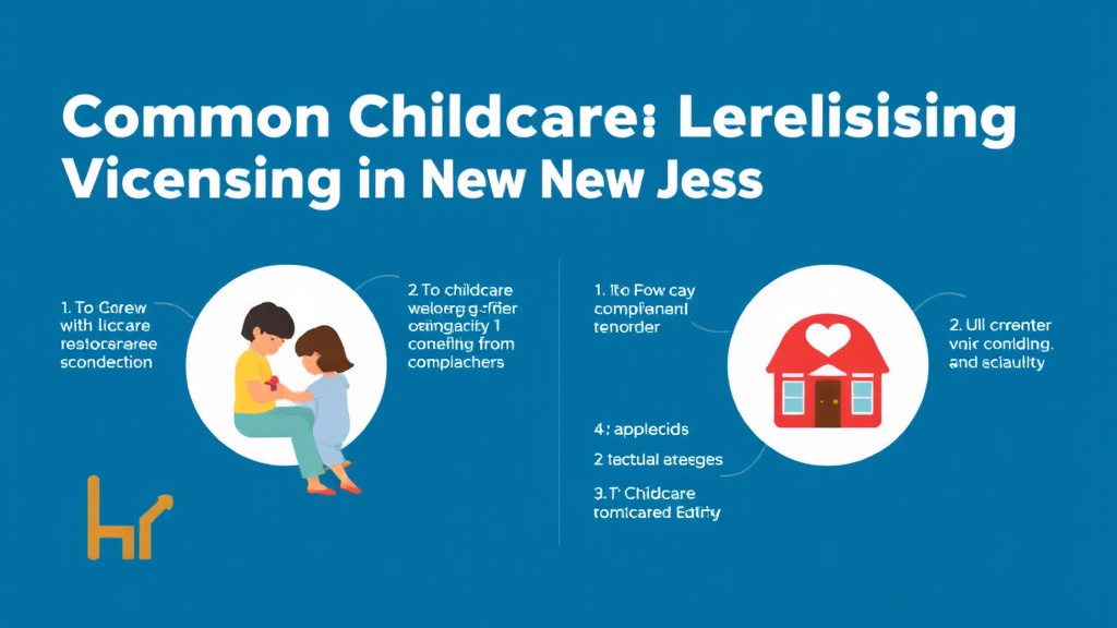 Process flow illustration for putting common Childcare Licensing Violations in New Jersey into action