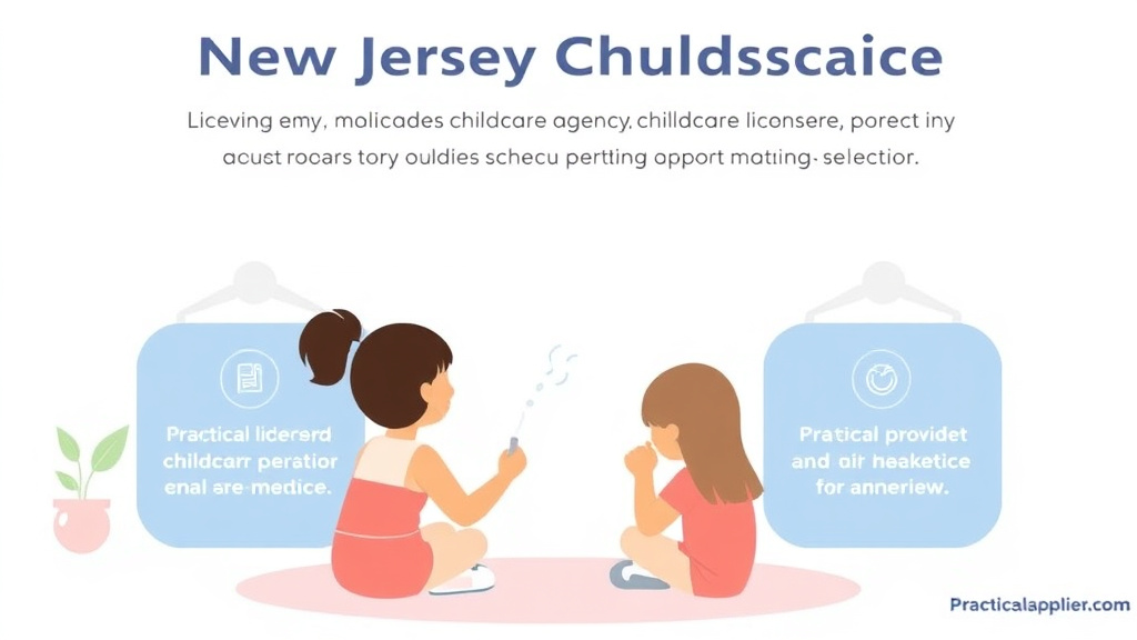 Step-by-step visual guide for implementing new Jersey Childcare Licensing Agency: Contact Information and Resources