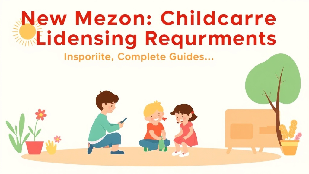 An informative visual explaining new Mexico Childcare Licensing Requirements: Complete Guide for beginners and professionals