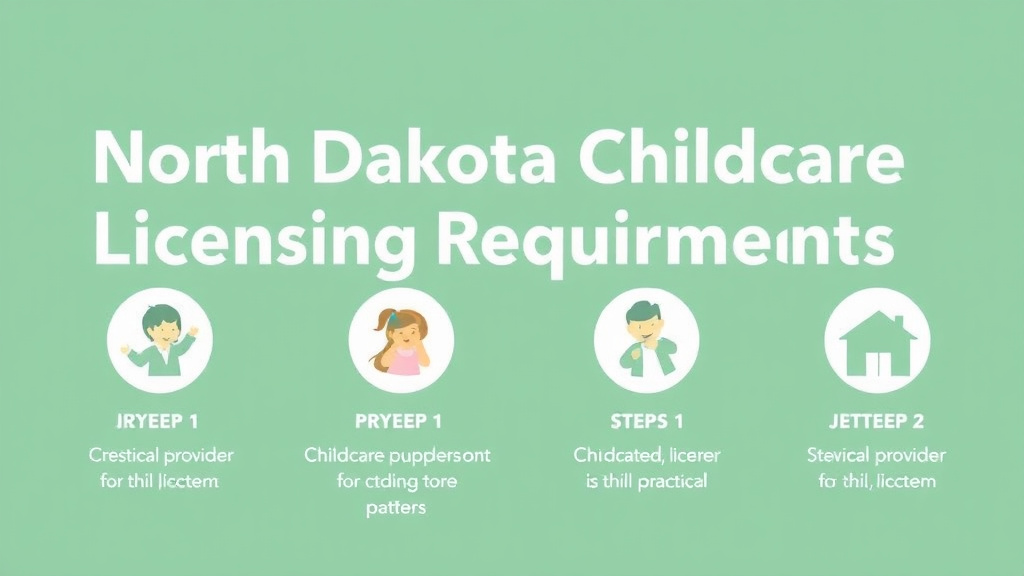 Action-oriented illustration showing how to apply north Dakota Childcare Licensing Requirements: Complete Guide