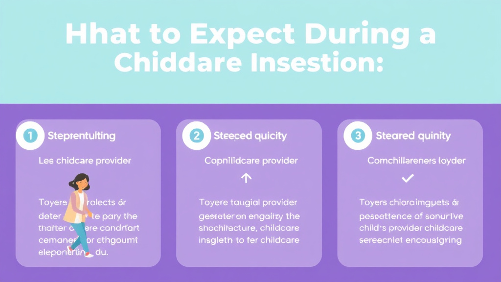 Practical workflow diagram for what to Expect During a Childcare Inspection in Ohio