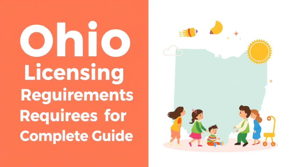 A professional illustration depicting ohio Childcare Licensing Requirements: Complete Guide