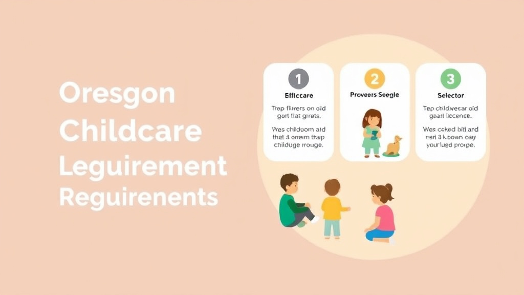 Step-by-step visual guide for implementing oregon Childcare Licensing Requirements: Complete Guide