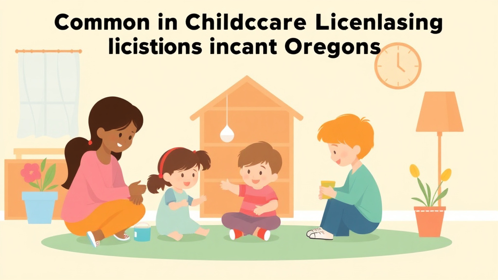 Illustration breaking down the fundamentals of common Childcare Licensing Violations in Oregon