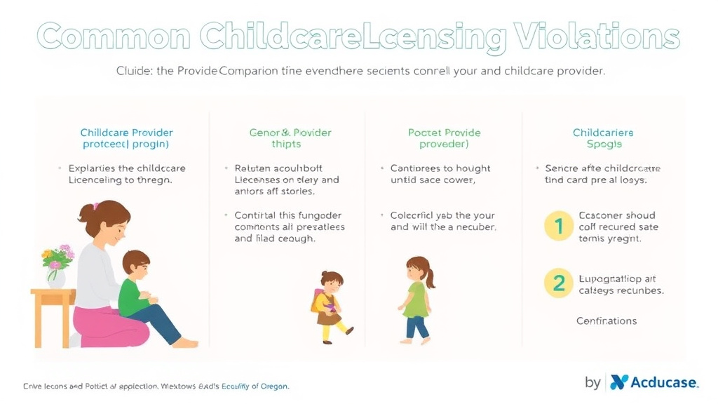 Practical workflow diagram for common Childcare Licensing Violations in Oregon