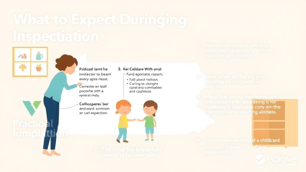 Process flow illustration for putting what to Expect During a Childcare Inspection in Pennsylvania into action