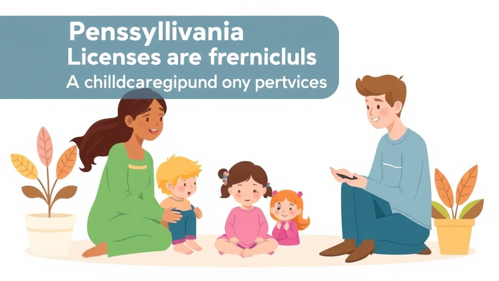 Educational graphic covering the essentials of pennsylvania Childcare Licensing Requirements: Complete Guide