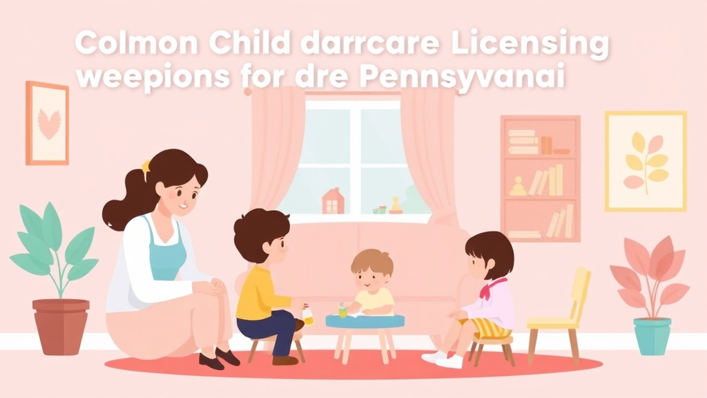 Illustration breaking down the fundamentals of common Childcare Licensing Violations in Pennsylvania
