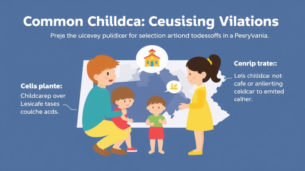 Hands-on guide visualization for common Childcare Licensing Violations in Pennsylvania