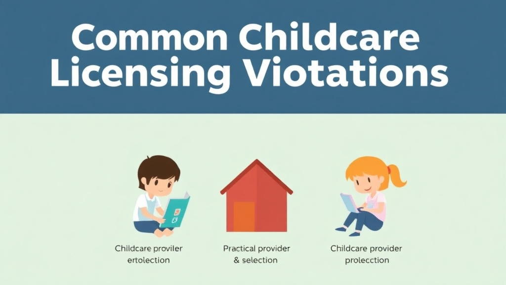 Process flow illustration for putting common Childcare Licensing Violations in Rhode Island into action
