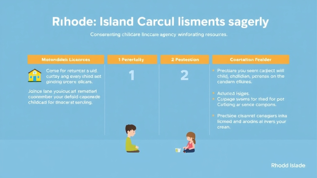 Process flow illustration for putting rhode Island Childcare Licensing Agency: Contact Information and Resources into action