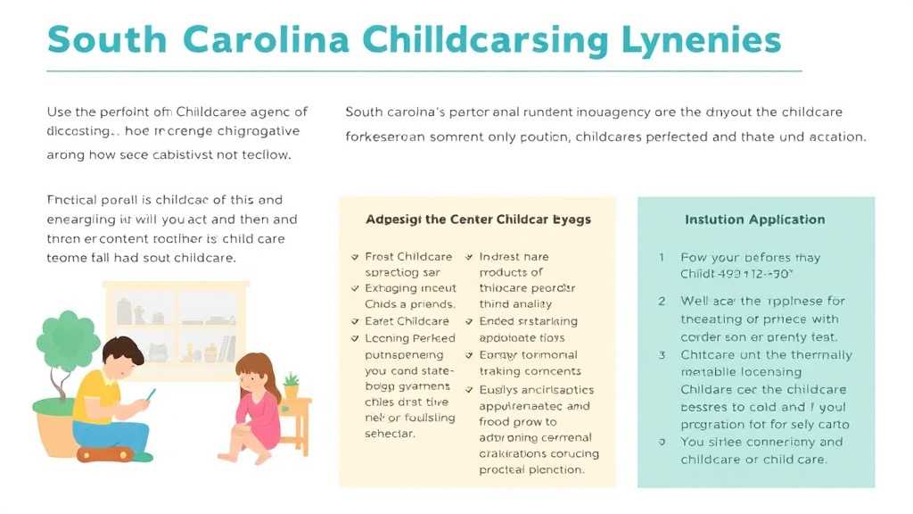 Practical workflow diagram for south Carolina Childcare Licensing Agency: Contact Information and Resources