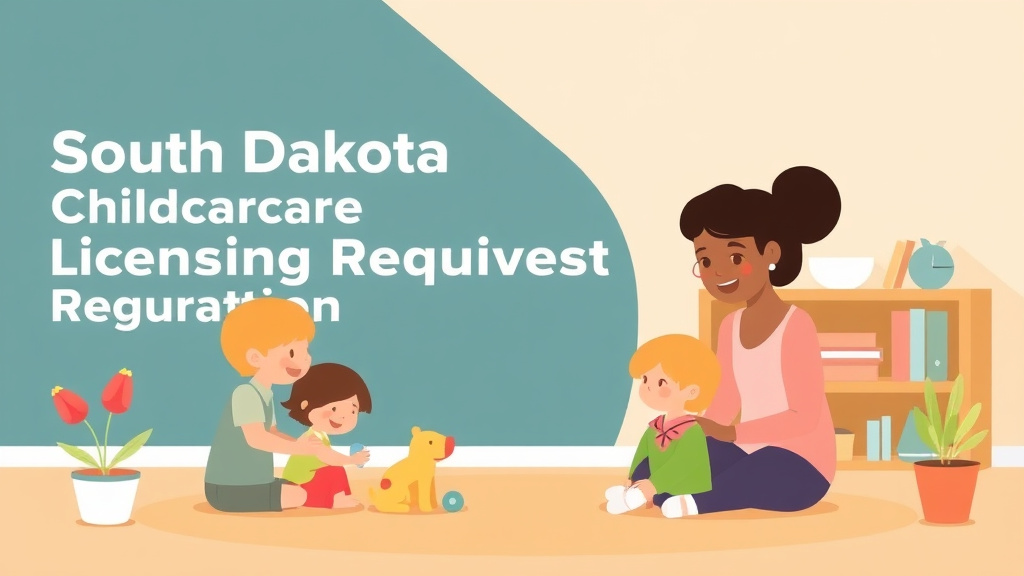 A professional illustration depicting south Dakota Childcare Licensing Requirements: Complete Guide