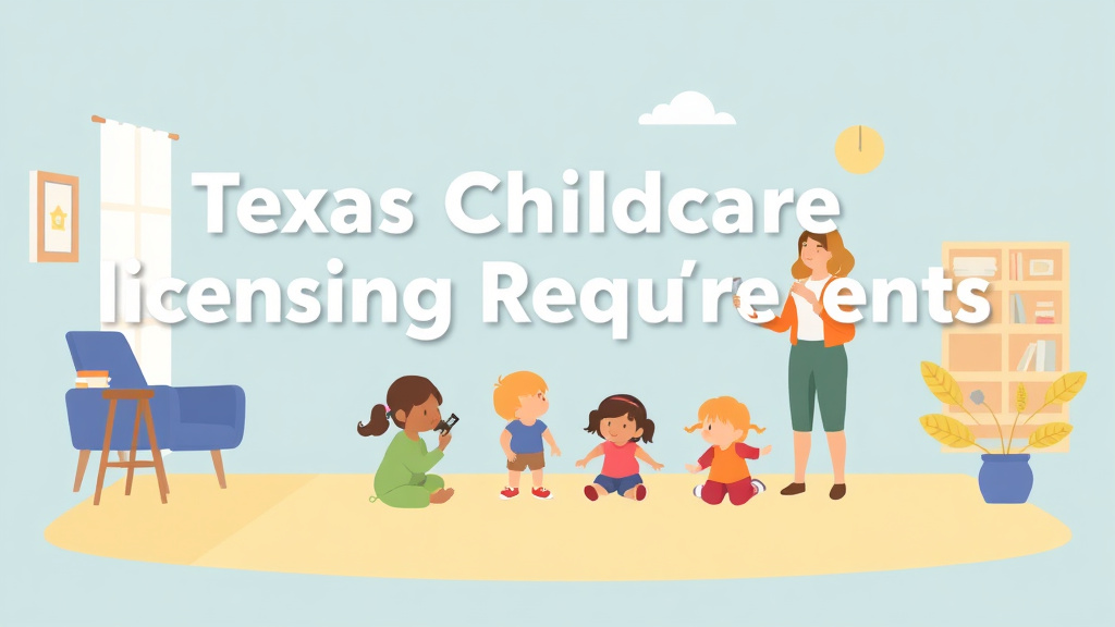 Visual overview of texas Childcare Licensing Requirements: Complete Guide with key concepts highlighted