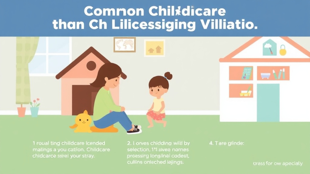 Step-by-step visual guide for implementing common Childcare Licensing Violations in Utah