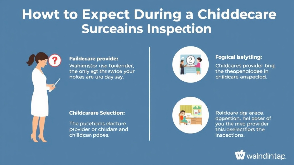 Real-world application diagram for what to Expect During a Childcare Inspection in Washington