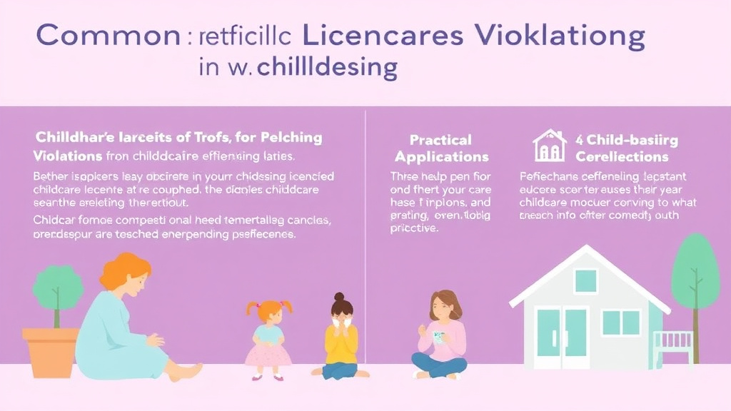 Step-by-step visual guide for implementing common Childcare Licensing Violations in Washington