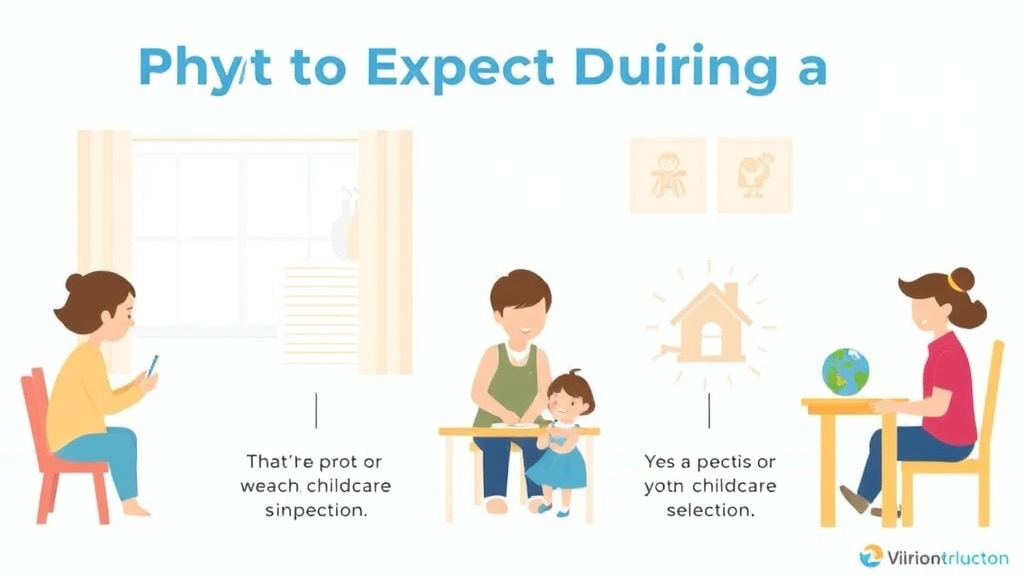 Process flow illustration for putting what to Expect During a Childcare Inspection in West Virginia into action