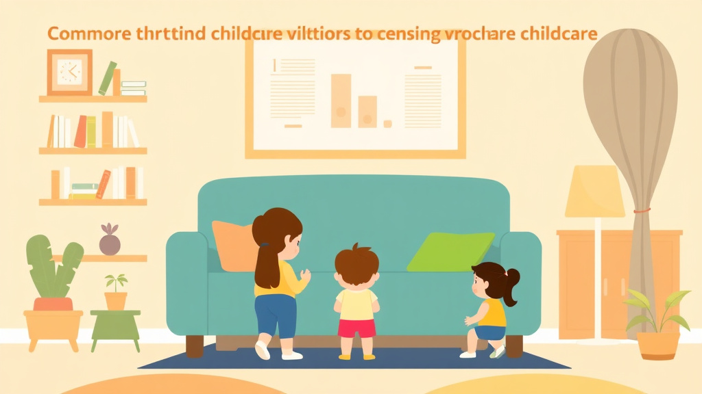 Educational graphic covering the essentials of common Childcare Licensing Violations in West Virginia