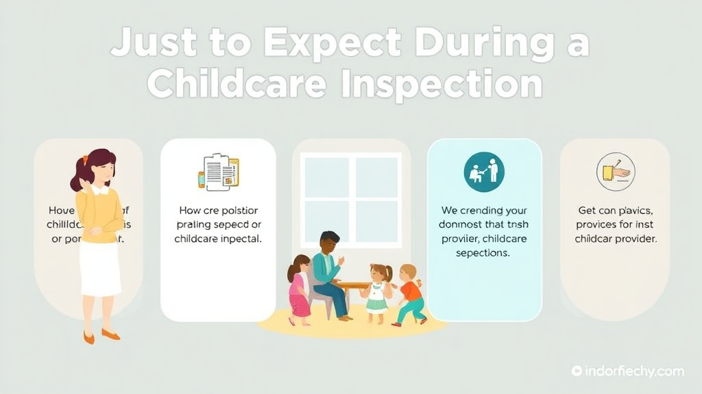 Practical workflow diagram for what to Expect During a Childcare Inspection in Wisconsin