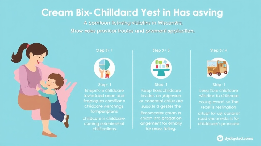 Real-world application diagram for common Childcare Licensing Violations in Wisconsin