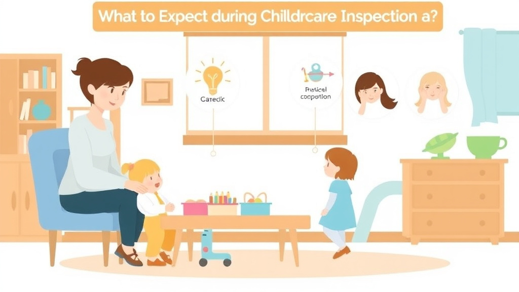 Process flow illustration for putting what to Expect During a Childcare Inspection in Wyoming into action